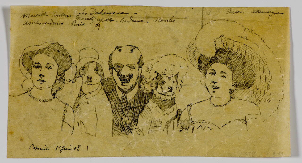 partie d'un ensemble de dessins Les Decharneux 1968.102.3172 Photo Mucem