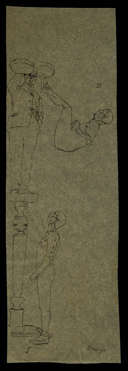 partie d'un ensemble de dessins Deonzo 1968.102.3177 Photo Mucem