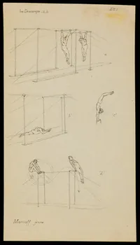 partie d'un ensemble de dessins Les Descamps  Morisoff jeune 1968.102.3179  Photo Mucem