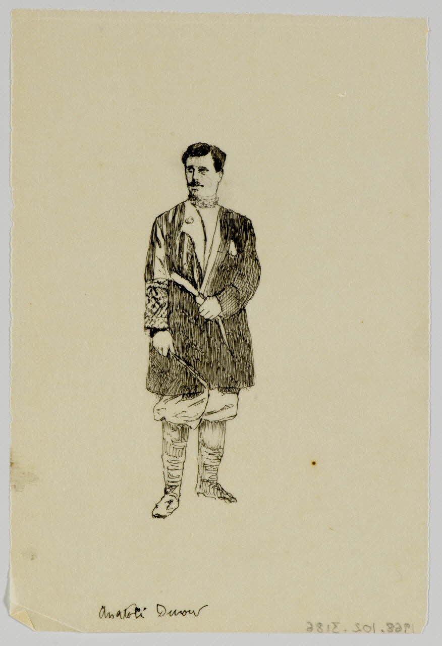 partie d'un ensemble de dessins Anatoli Durow 1968.102.3186 Photo Mucem