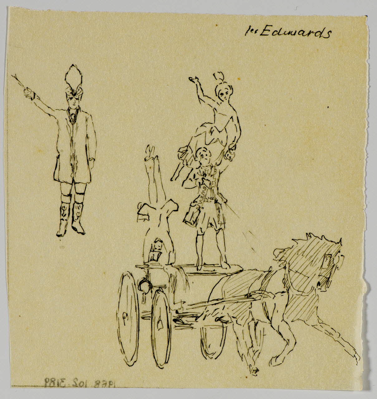 partie d'un ensemble de dessins les Edwards 1968.102.3189 Photo Mucem