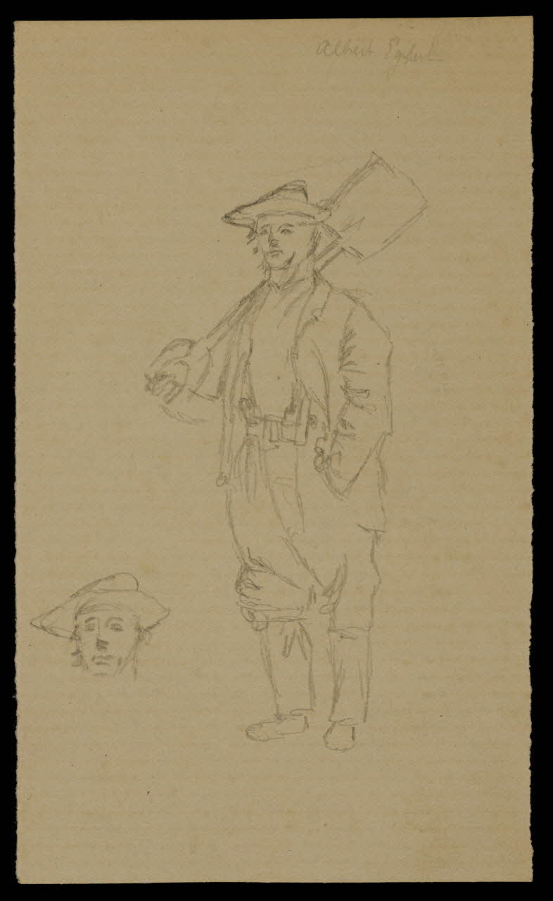 partie d'un ensemble de dessins Albert Egbert 1968.102.3190 Photo Mucem