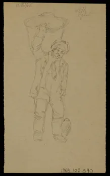 partie d'un ensemble de dessins Albert Egbert 1968.102.3190  Photo Mucem