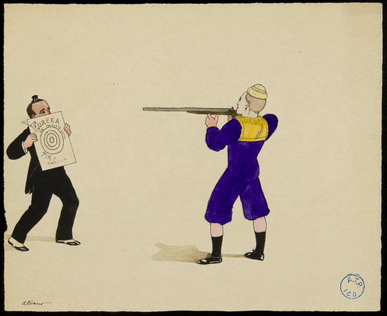 partie d'un ensemble de dessins Albano 1968.102.320 Photo Mucem