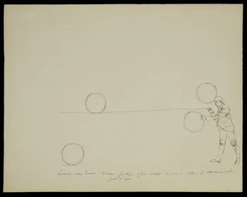 partie d'un ensemble de dessins Jongleur 1968.102.3200 Photo Mucem