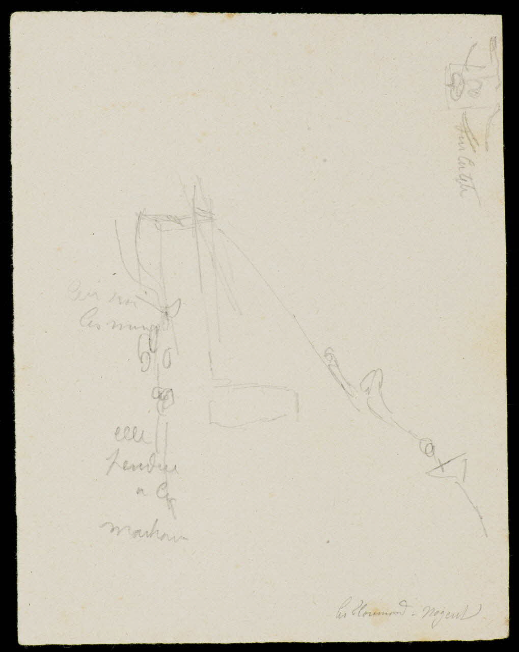 partie d'un ensemble de dessins Ebauches de dessins 1968.102.3206 Photo Mucem