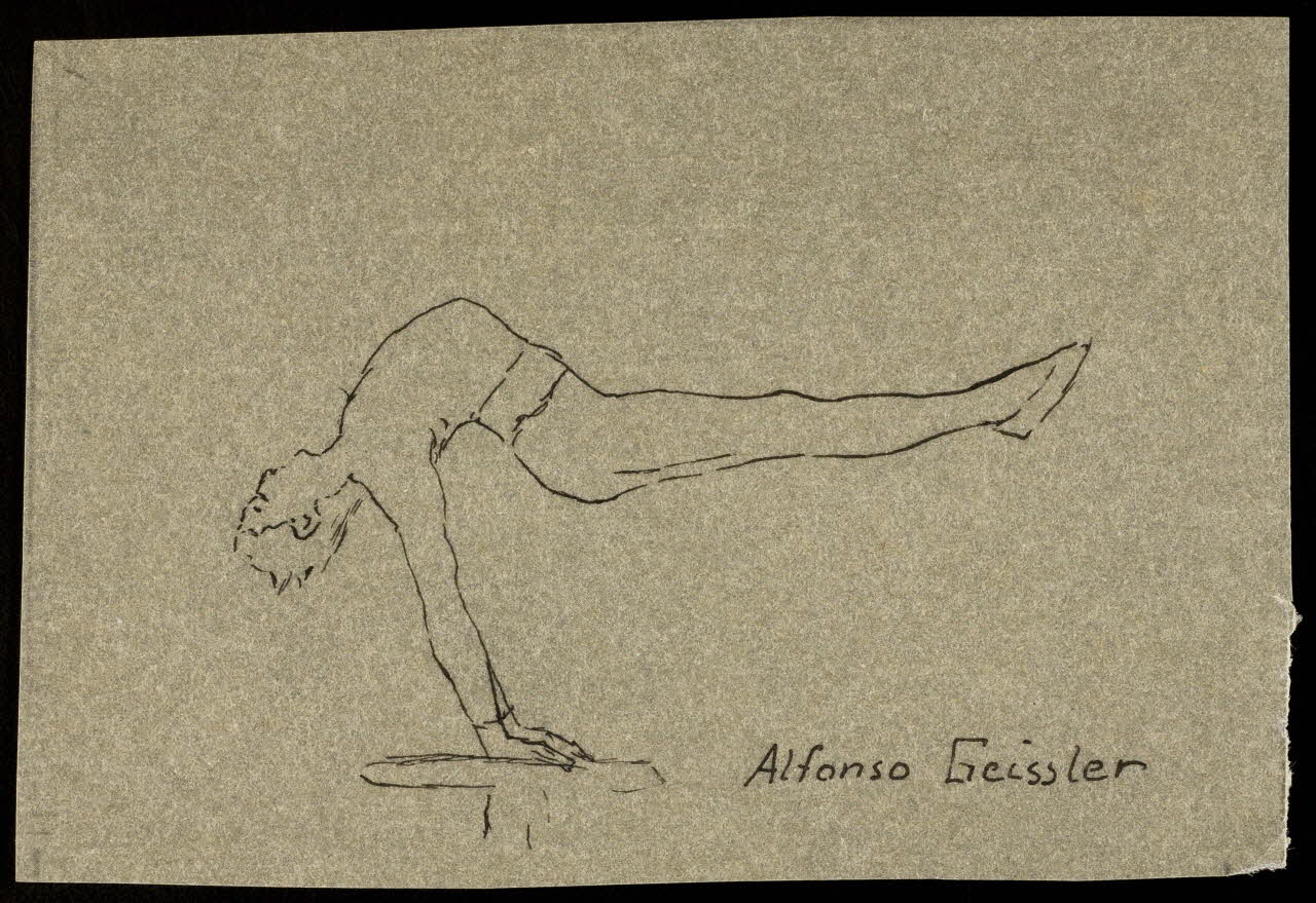 partie d'un ensemble de dessins Alfonso Geissler 1968.102.3217 Photo Mucem