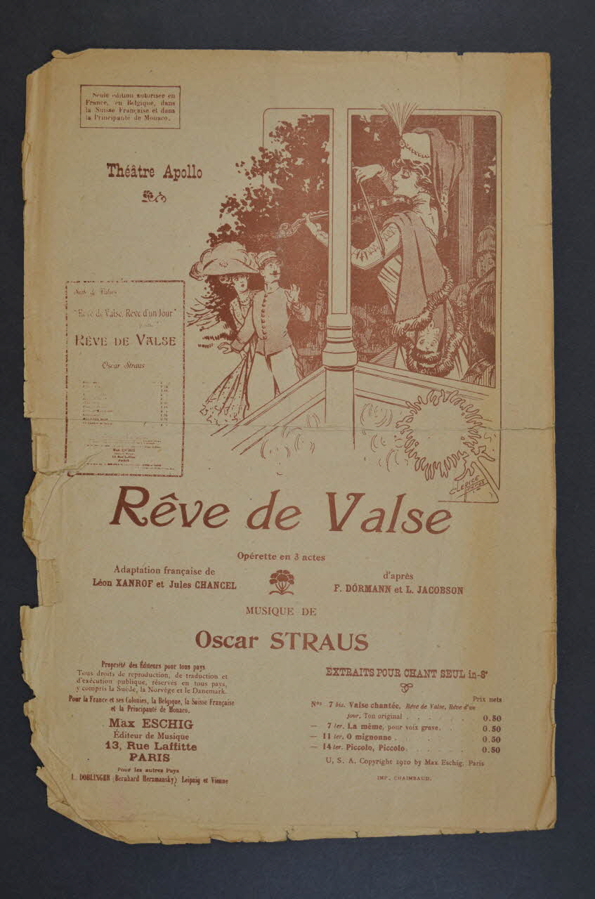 partition de musique petit format 1965.156.25 Photo Mucem