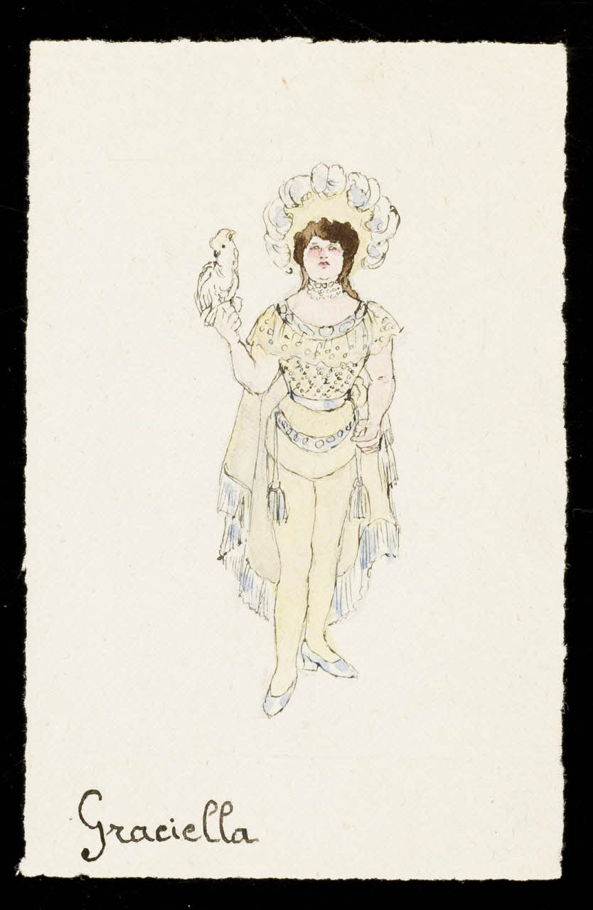 partie d'un ensemble de dessins Graciella 1968.102.3226.1 Photo Mucem