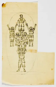 dessin Pyramide humaine 1968.102.3231.1 Photo Mucem