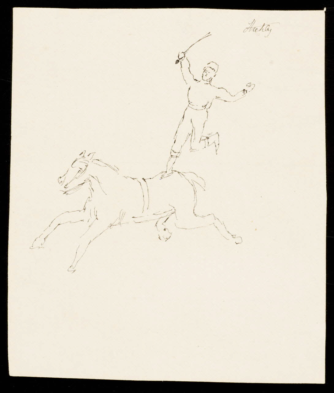 partie d'un ensemble de dessins Acrobate sur un cheval 1968.102.3233 Photo Mucem