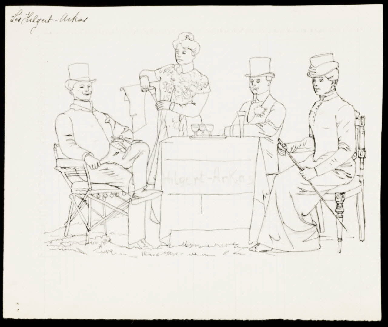 partie d'un ensemble de dessins Les Hilgert-Arkas 1968.102.3242 Photo Mucem