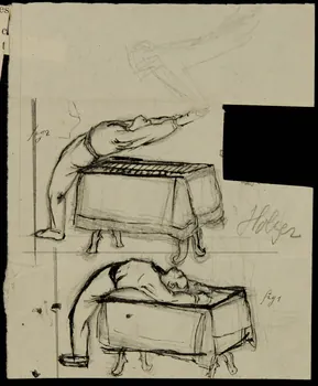 partie d'un ensemble de dessins Holzer 1968.102.3244.2 Photo Mucem