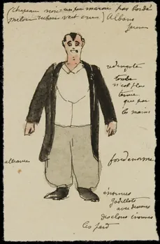 partie d'un ensemble de dessins Albano  Jeune 1968.102.326.1 Photo Mucem