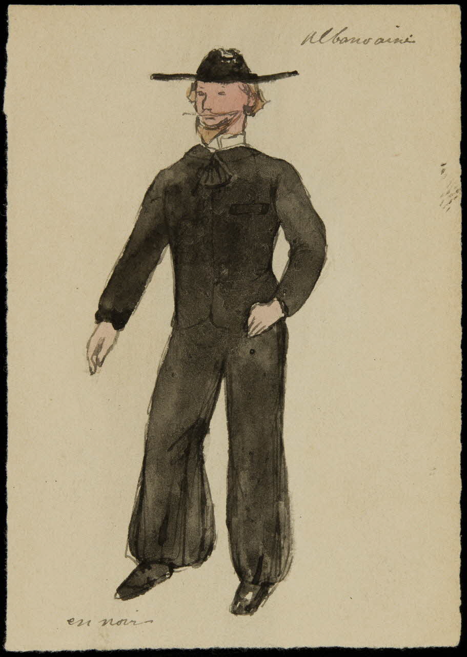 partie d'un ensemble de dessins Albano ainé 1968.102.326.6 Photo Mucem