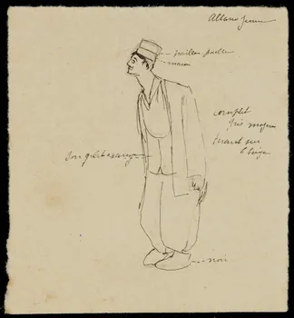 partie d'un ensemble de dessins Albano  Jeune 1968.102.326.8 Photo Mucem