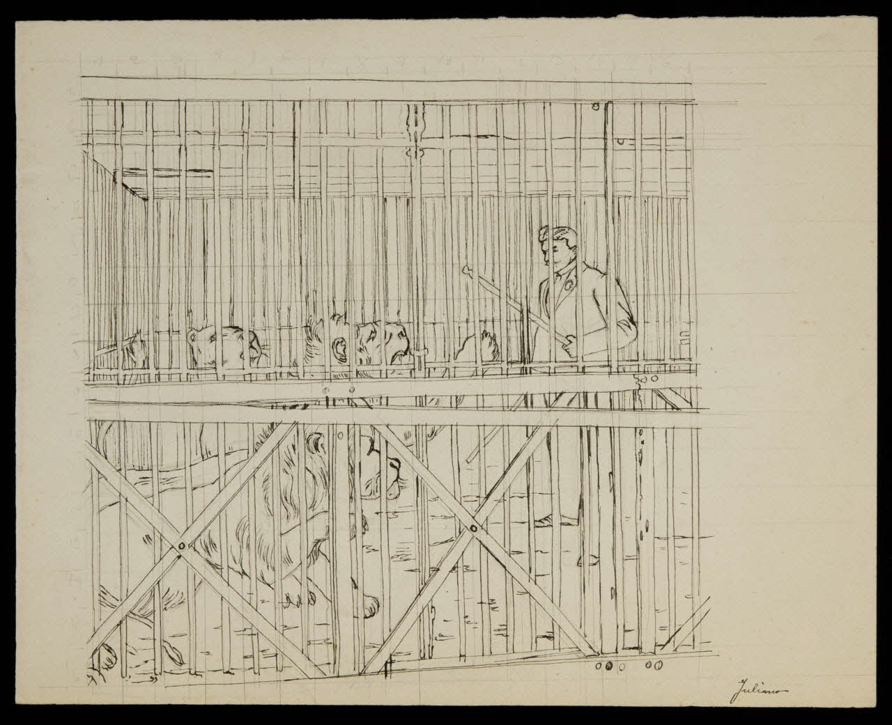 partie d'un ensemble de dessins Juliano 1968.102.3262 Photo Mucem