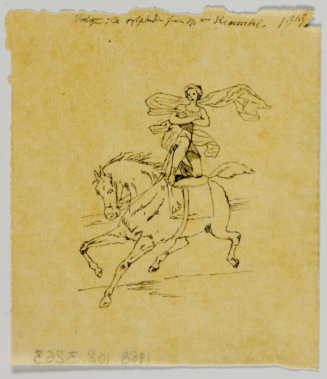 partie d'un ensemble de dessins Voltige 1968.102.3263 Photo Mucem