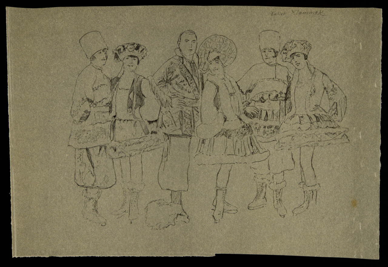 partie d'un ensemble de dessins ballet Klammek 1968.102.3268 Photo Mucem