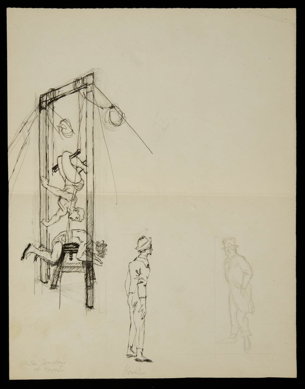 partie d'un ensemble de dessins Numéro d'acrobatie 1968.102.3271 Photo Mucem