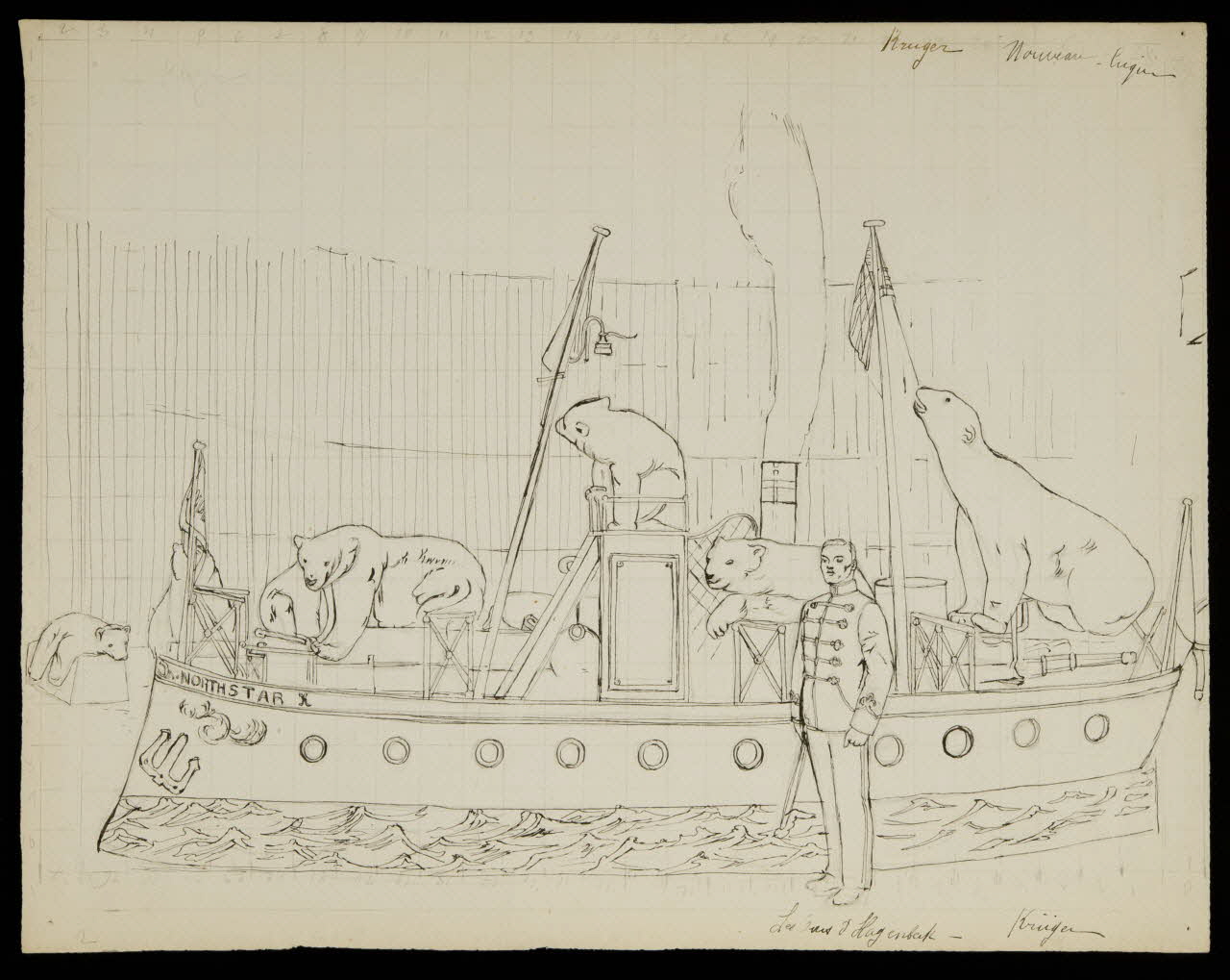 partie d'un ensemble de dessins Les ours d'Hagenbeck 1968.102.3274 Photo Mucem