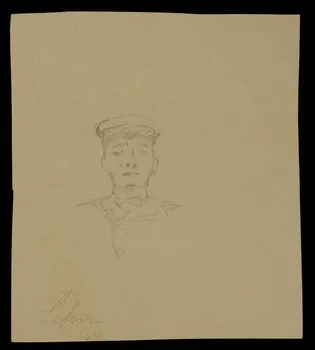 dessin Portrait d'homme 1968.102.3278 Photo Mucem