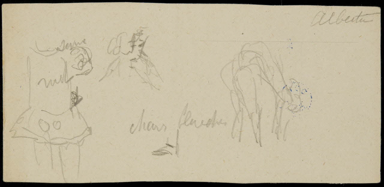 partie d'un ensemble de dessins Alberta 1968.102.328.3 Photo Mucem