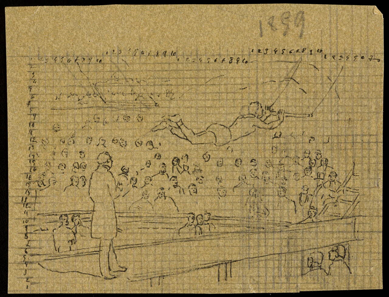 partie d'un ensemble de dessins Numéro d'acrobate 1968.102.3285.2 Photo Mucem