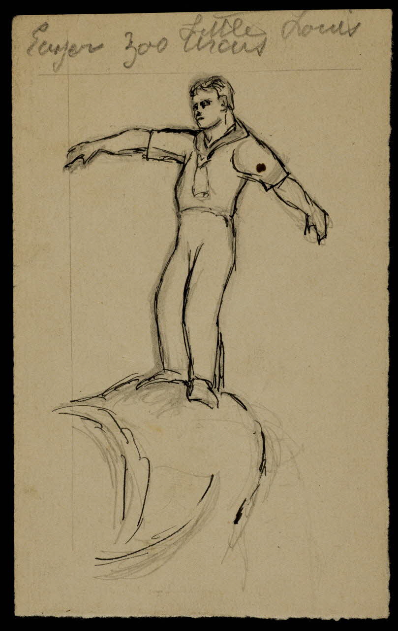 partie d'un ensemble de dessins Numéro d'acrobatie 1968.102.3289 Photo Mucem