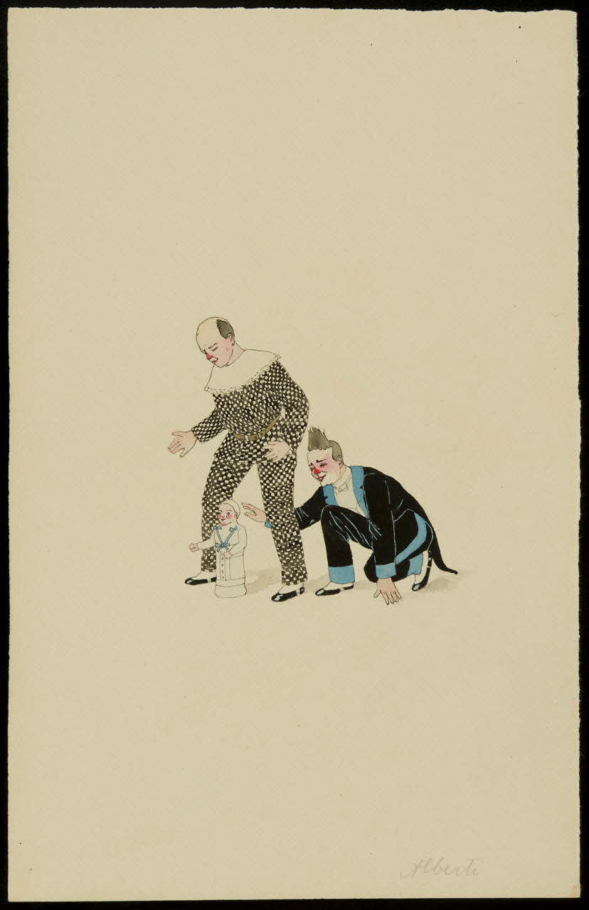 partie d'un ensemble de dessins Alberti 1968.102.329.2 Photo Mucem