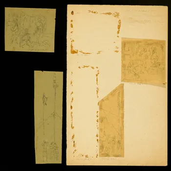 partie d'un ensemble de dessins Jongleur et équilibristes 1968.102.3306.1  Photo Mucem