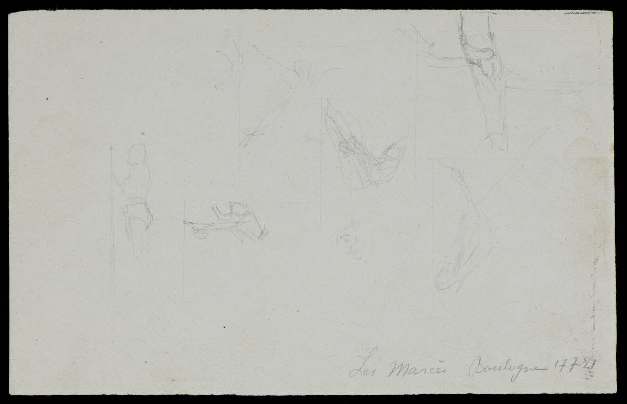 partie d'un ensemble de dessins Les Marcès 1968.102.3312 Photo Mucem