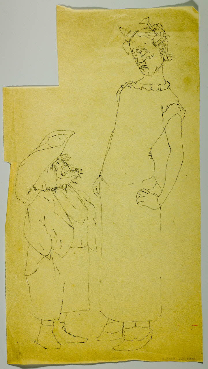 partie d'un ensemble de dessins Clowns 1968.102.3313.1 Photo Mucem