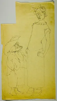 partie d'un ensemble de dessins Clowns 1968.102.3313.1 Photo Mucem
