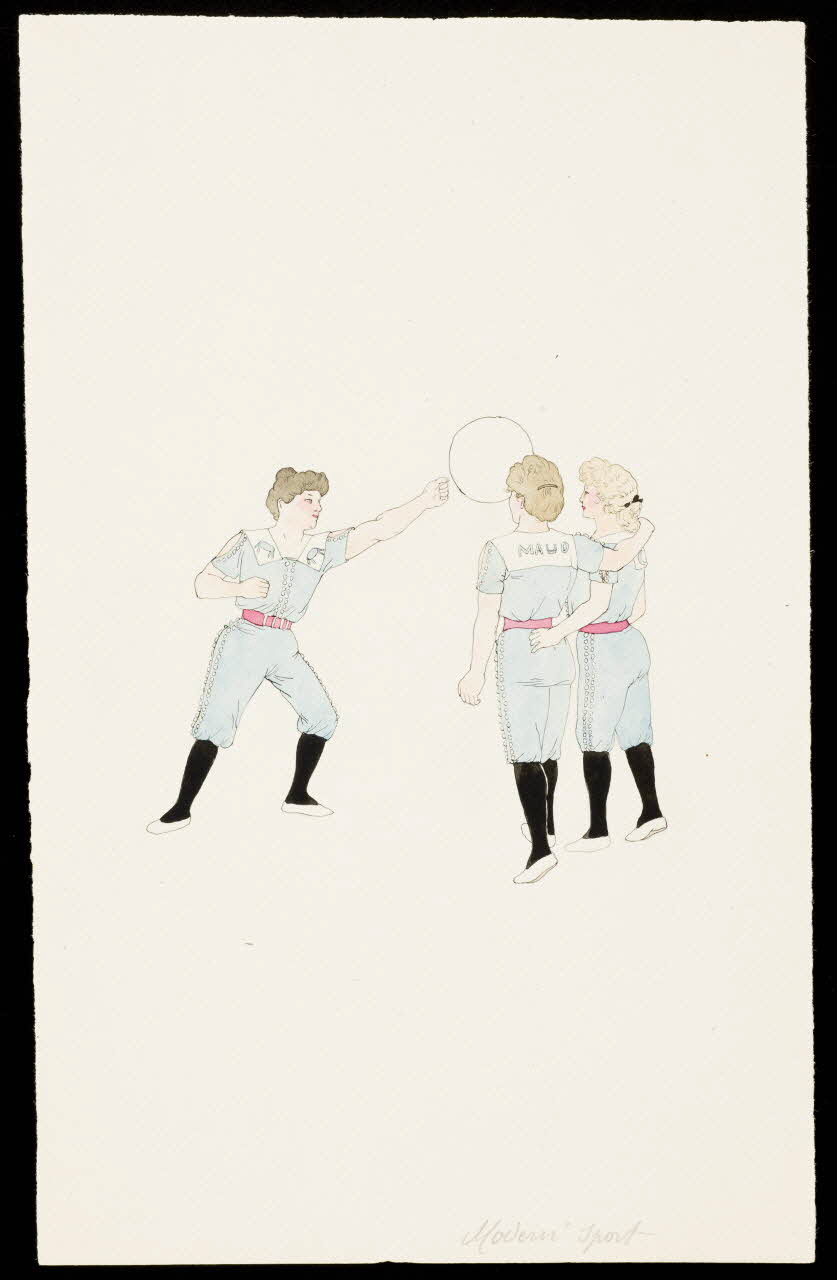 partie d'un ensemble de dessins Modern' sport 1968.102.3324 Photo Mucem