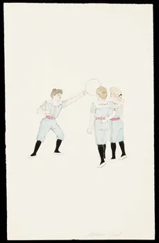 partie d'un ensemble de dessins Modern' sport 1968.102.3324 Photo Mucem
