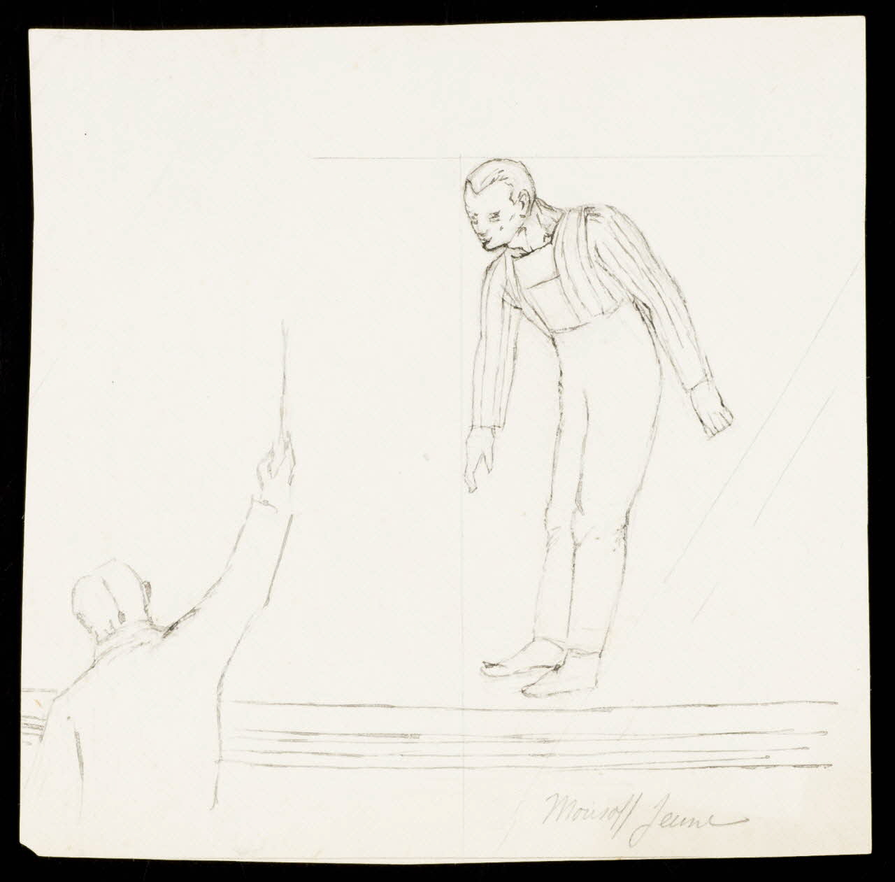 partie d'un ensemble de dessins Morisoff jeune 1968.102.3325 Photo Mucem