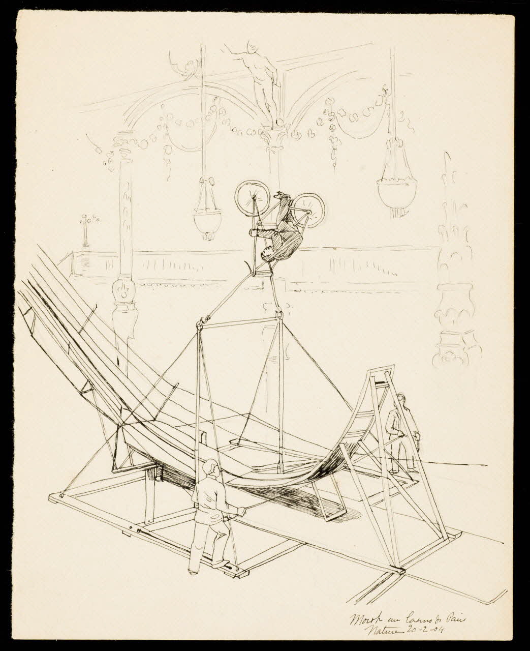 partie d'un ensemble de dessins Morsh au Casino de Paris 1968.102.3326 Photo Mucem