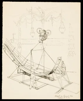 partie d'un ensemble de dessins Morsh au Casino de Paris 1968.102.3326 Photo Mucem
