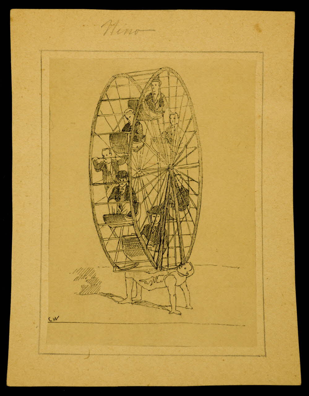 partie d'un ensemble de dessins Mino 1968.102.3337 Photo Mucem