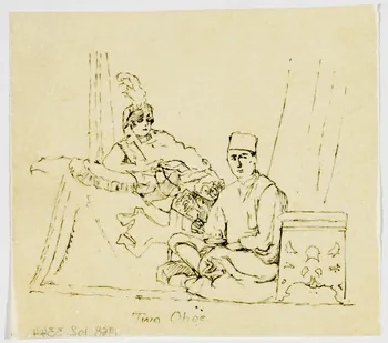 partie d'un ensemble de dessins Two Ohoe 1968.102.3344 Photo Mucem