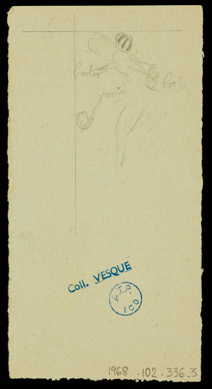 partie d'un ensemble de dessins Alberto 1968.102.336.3 Photo Mucem