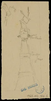 partie d'un ensemble de dessins Numéro d'acrobate 1968.102.336.6 Photo Mucem