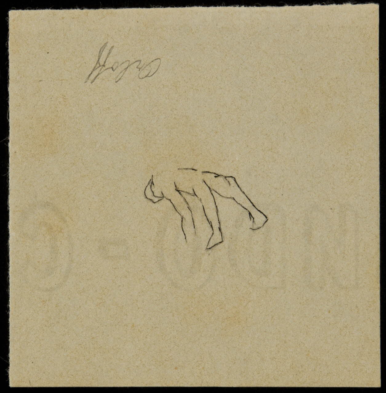 partie d'un ensemble de dessins Croquis d'un corps : Orloff 1968.102.3360 Photo Mucem