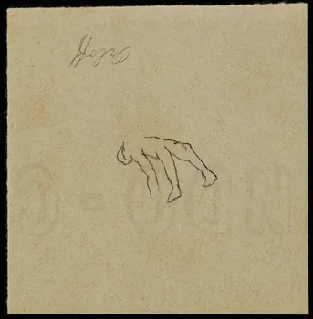 partie d'un ensemble de dessins Croquis d'un corps : Orloff 1968.102.3360  Photo Mucem