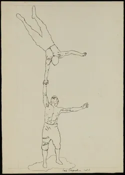partie d'un ensemble de dessins Frères Pasquali 1968.102.3365 Photo Mucem