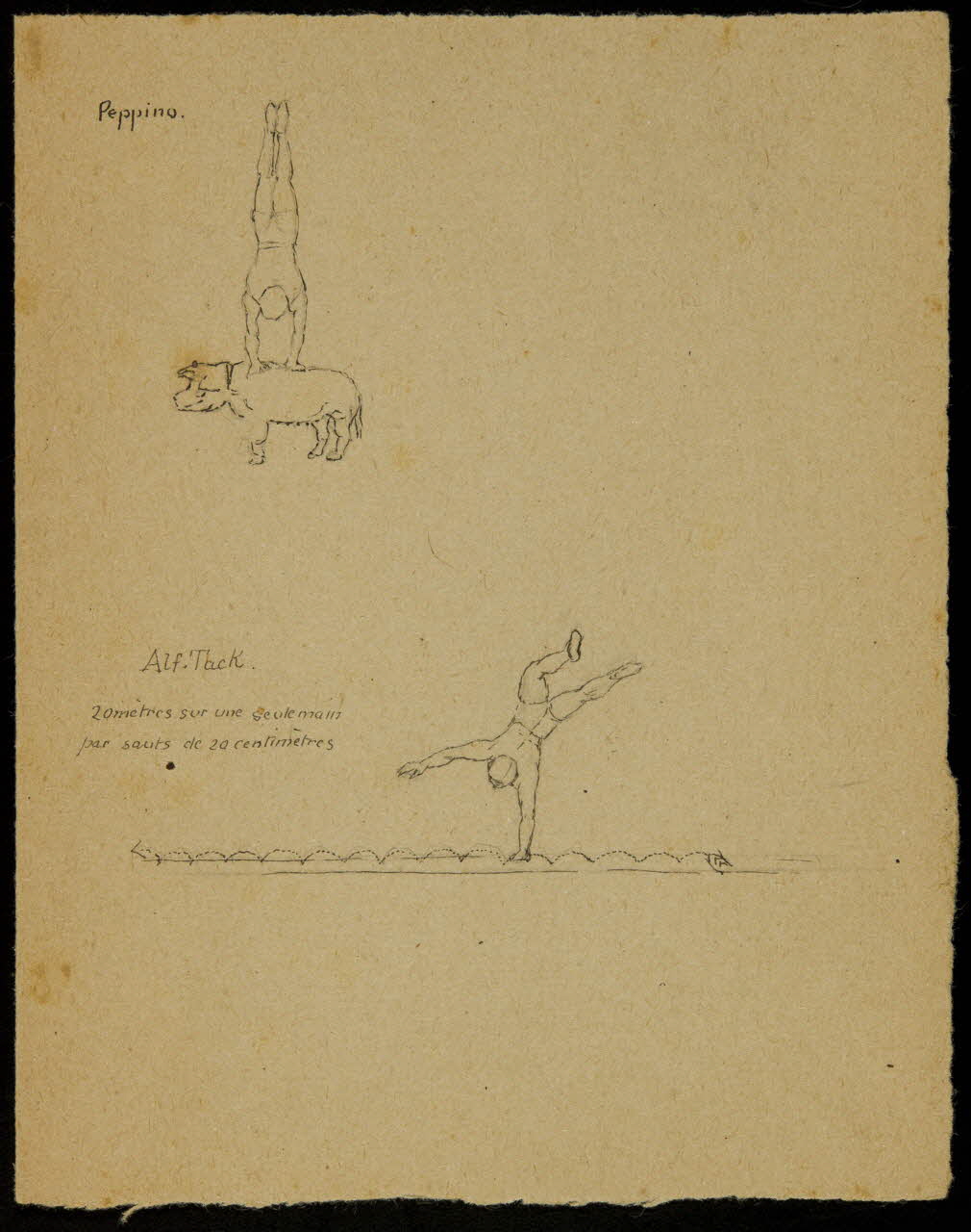 partie d'un ensemble de dessins Peppino 1968.102.3369 Photo Mucem