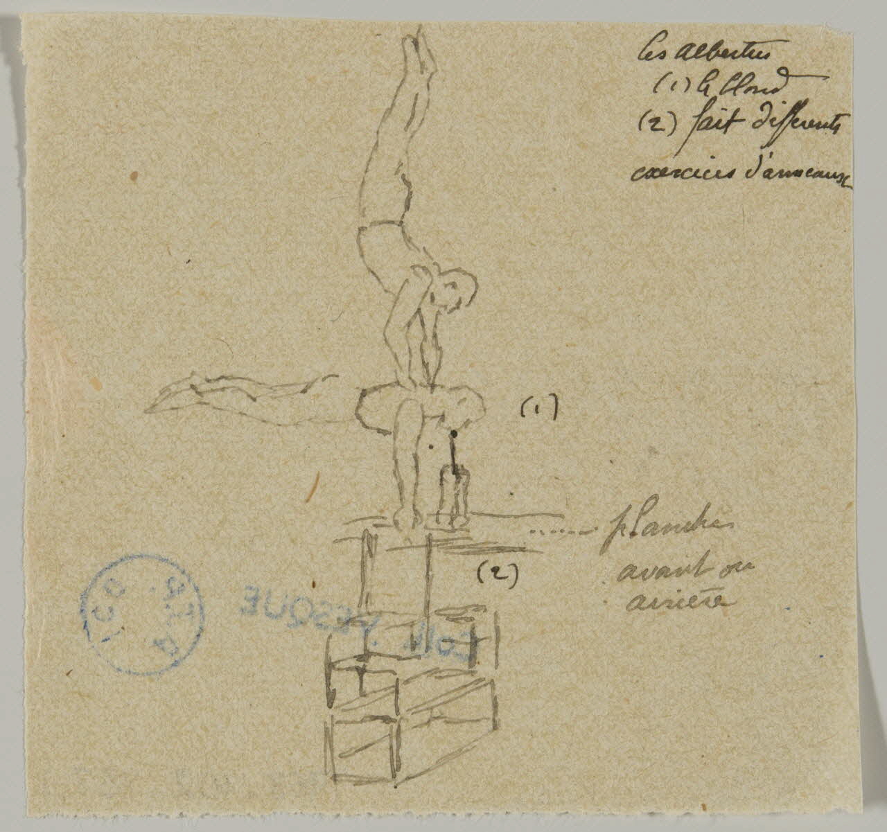 partie d'un ensemble de dessins Les Albertus 1968.102.337.1 Photo Mucem