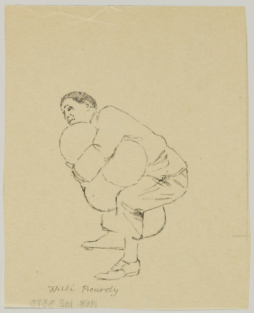 partie d'un ensemble de dessins Willi Picardy 1968.102.3373 Photo Mucem