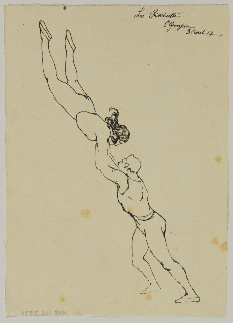 partie d'un ensemble de dessins Les Pissiutti 1968.102.3379 Photo Mucem